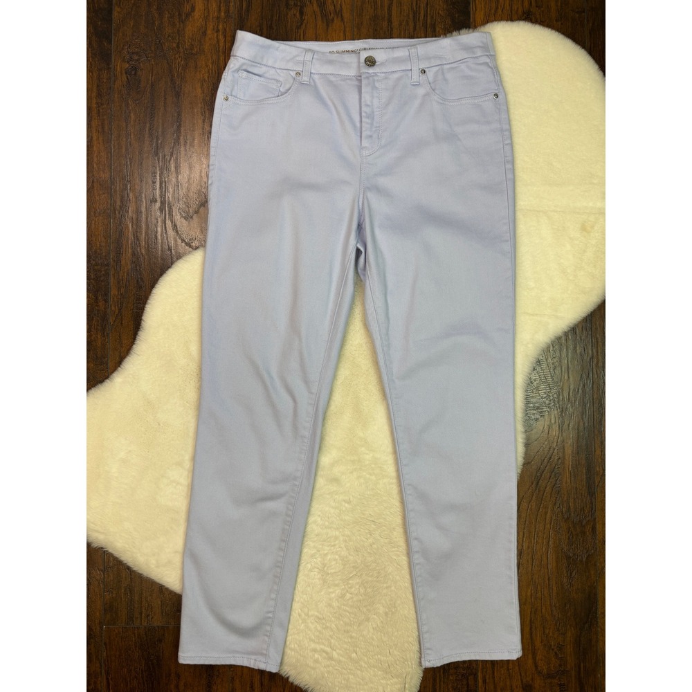 Chico's So Slimming Girlfriend Ankle Jeans 1 Women's 8 Stretch High-Rise